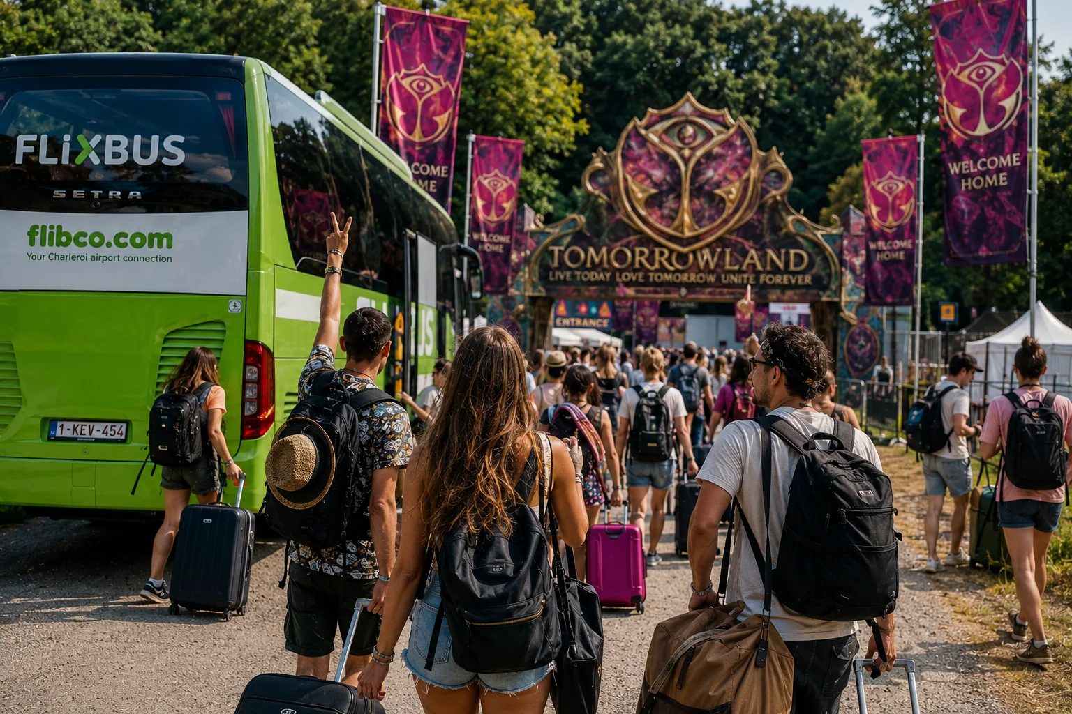 Le guide ultime pour atteindre Tomorrowland depuis l'Italie avec FlixBus