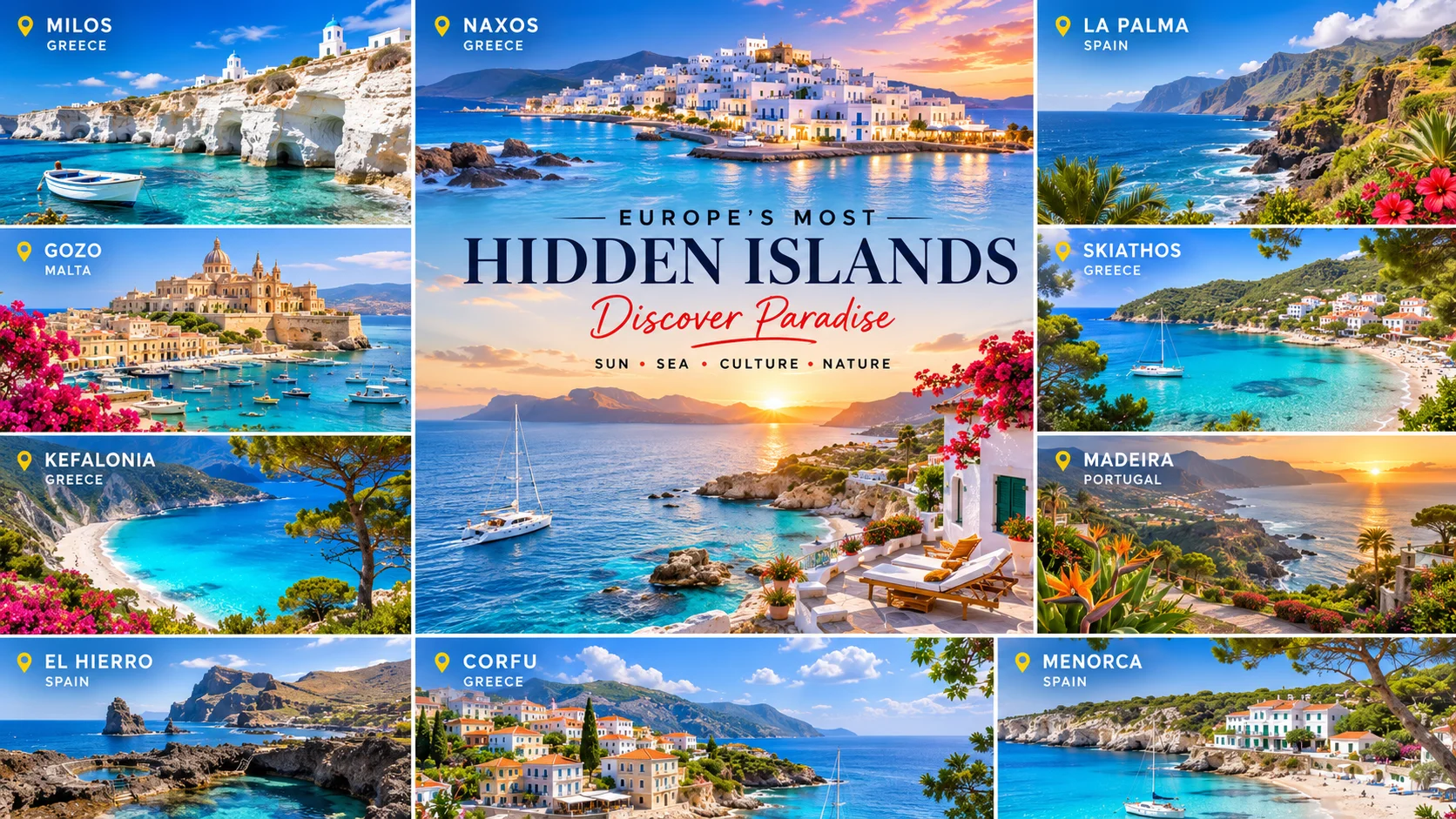 10 îles européennes cachées que les Allemands réservent via TUI au lieu de Majorque